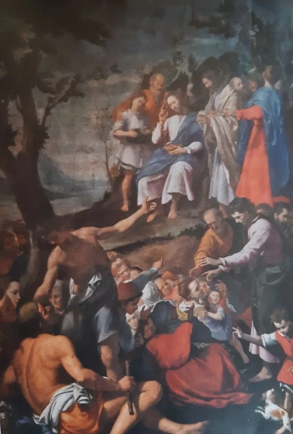 La moltiplicazione dei pani - chiesa di San Gervasio, Firenze